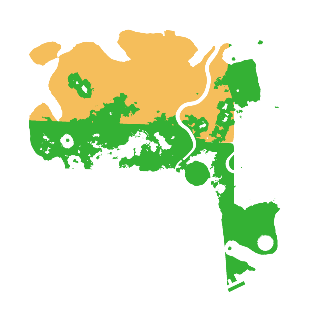 Biome Rust Map: Procedural Map, Size: 3500, Seed: 694369299