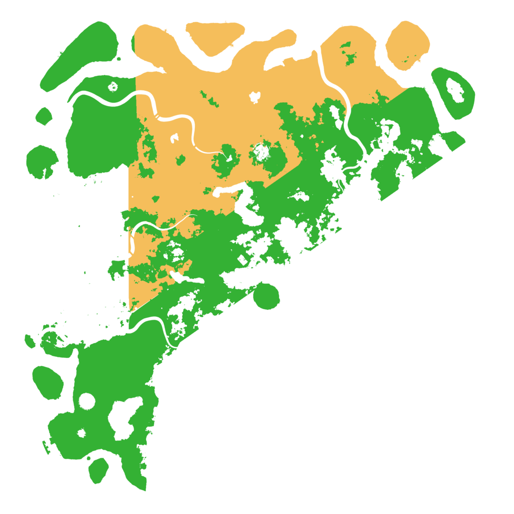 Biome Rust Map: Procedural Map, Size: 5500, Seed: 498318