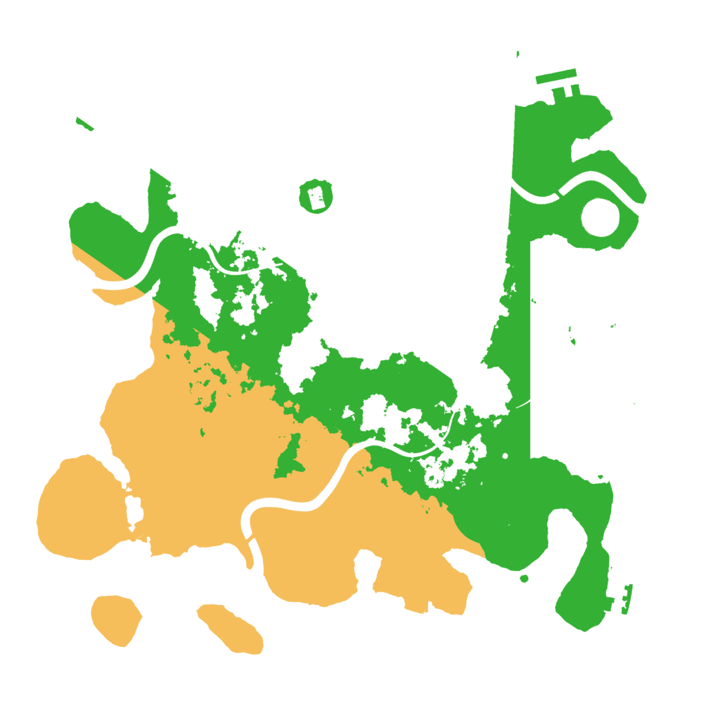 Biome Rust Map: Procedural Map, Size: 3500, Seed: 1314354052