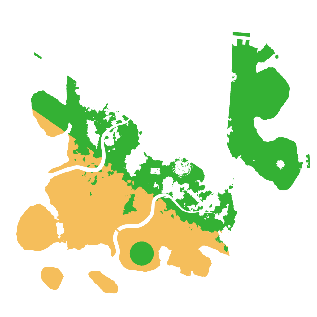 Biome Rust Map: Procedural Map, Size: 3500, Seed: 1314354052