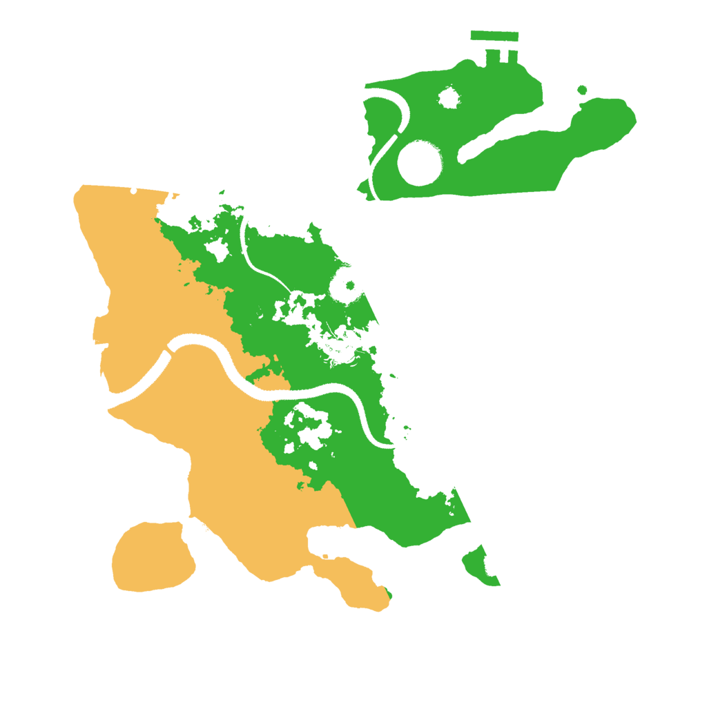 Biome Rust Map: Procedural Map, Size: 3000, Seed: 487445747