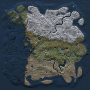 Thumbnail Rust Map: Procedural Map, Size: 4800, Seed: 1257892139, 14 Monuments
