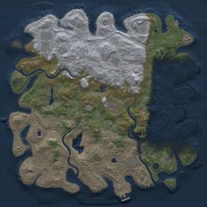 Thumbnail Rust Map: Procedural Map, Size: 4800, Seed: 2110112103, 17 Monuments