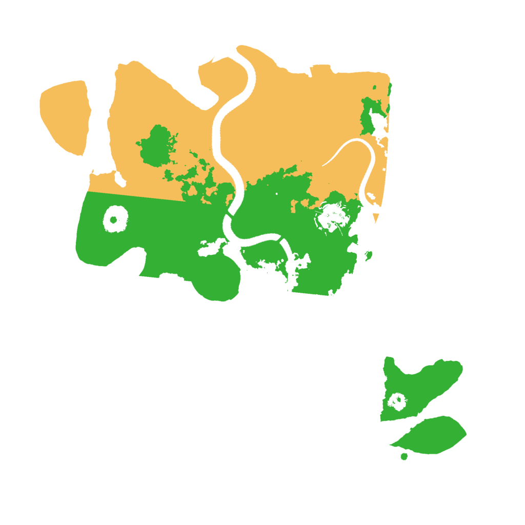 Biome Rust Map: Procedural Map, Size: 3000, Seed: 124924849