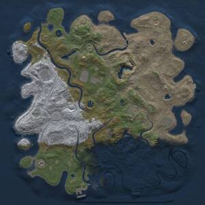 Thumbnail Rust Map: Procedural Map, Size: 4800, Seed: 1022037652, 15 Monuments