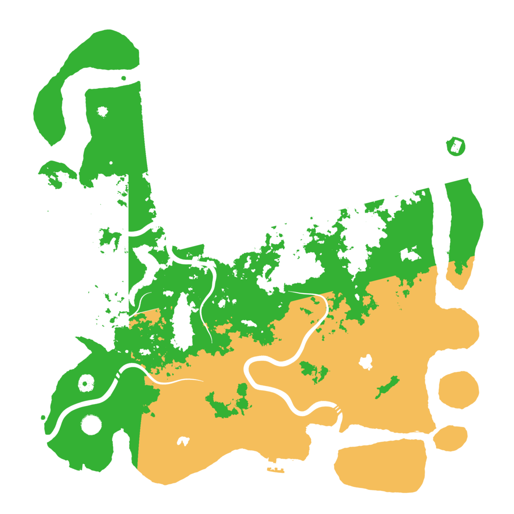 Biome Rust Map: Procedural Map, Size: 4500, Seed: 2131576854