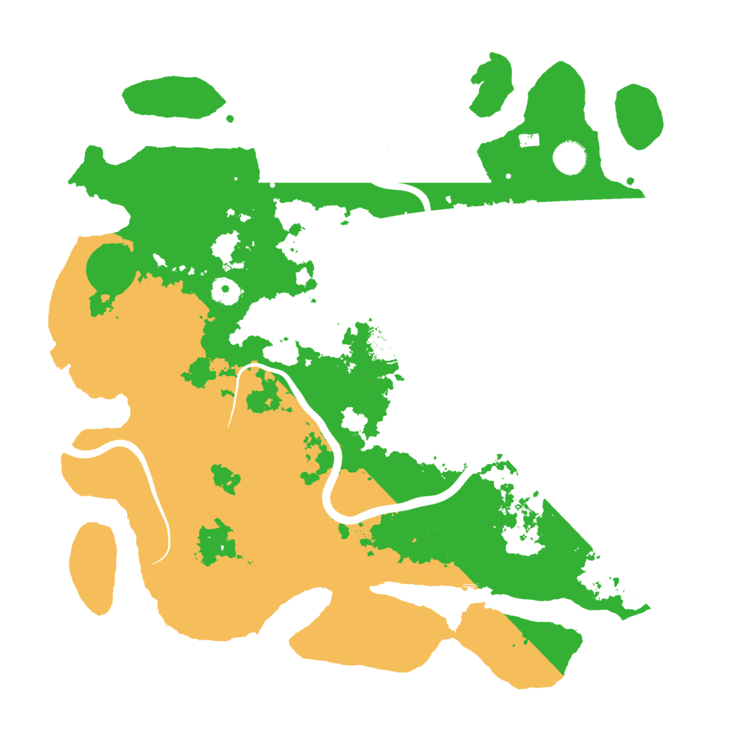 Biome Rust Map: Procedural Map, Size: 3900, Seed: 652025