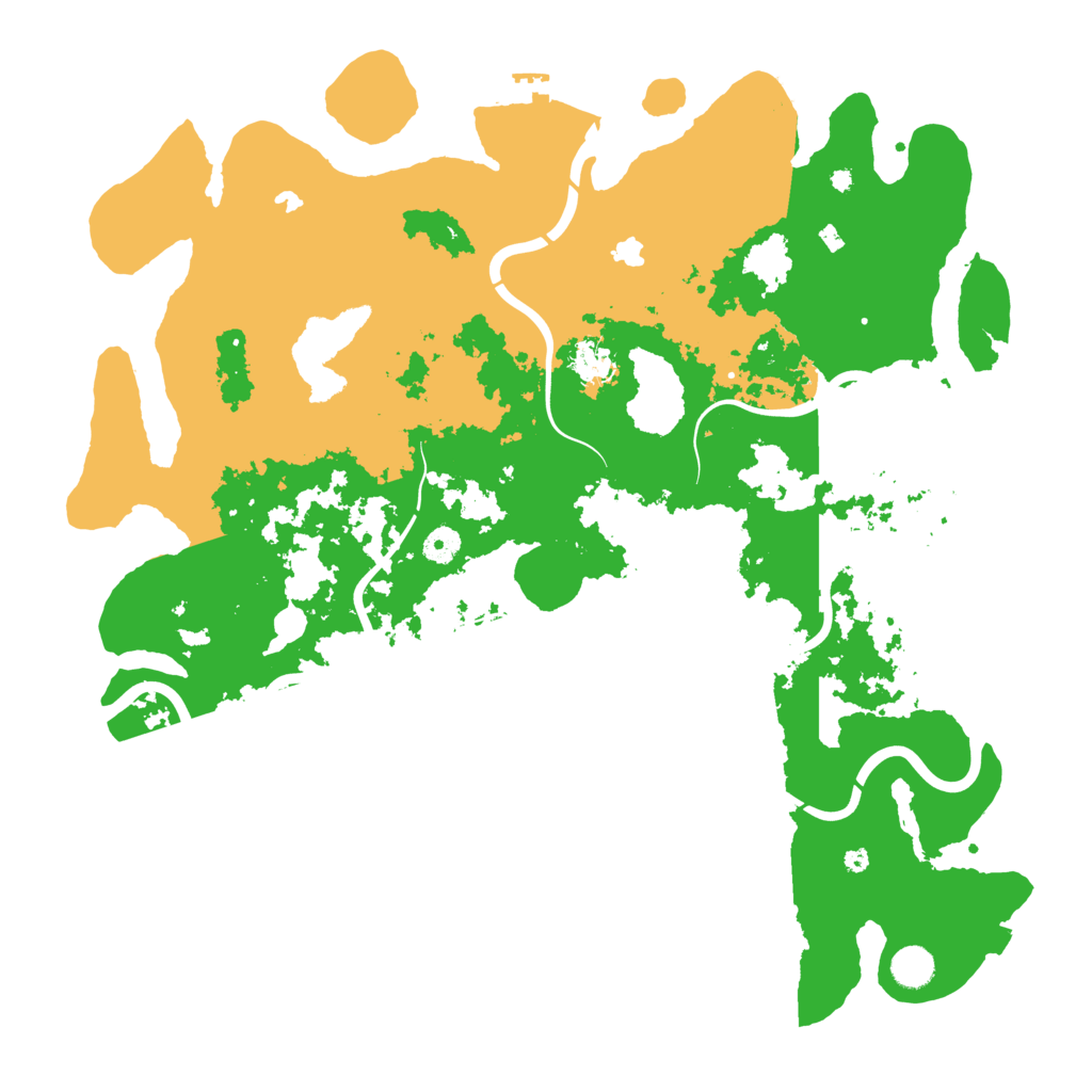 Biome Rust Map: Procedural Map, Size: 4500, Seed: 592992109
