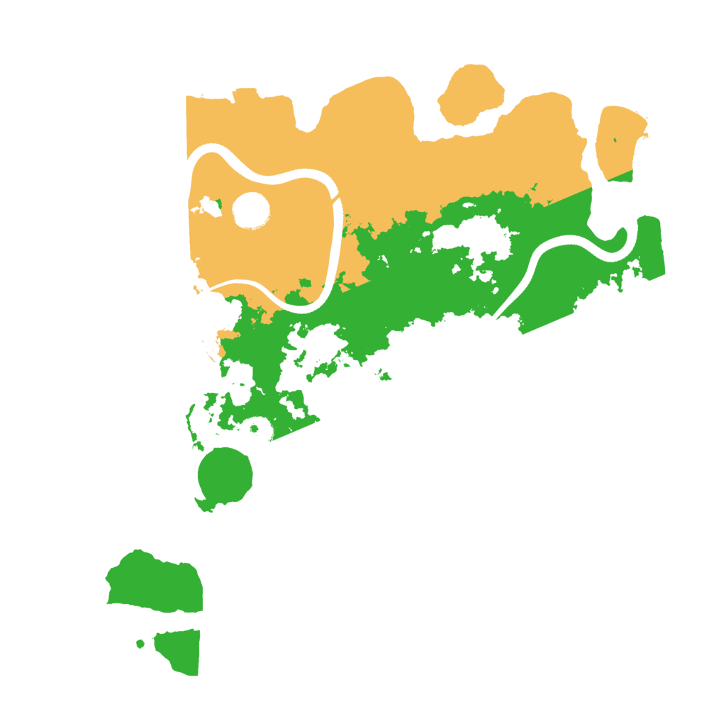 Biome Rust Map: Procedural Map, Size: 3500, Seed: 1312595154