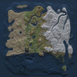 Thumbnail Rust Map: Procedural Map, Size: 4000, Seed: 1482726233, 13 Monuments
