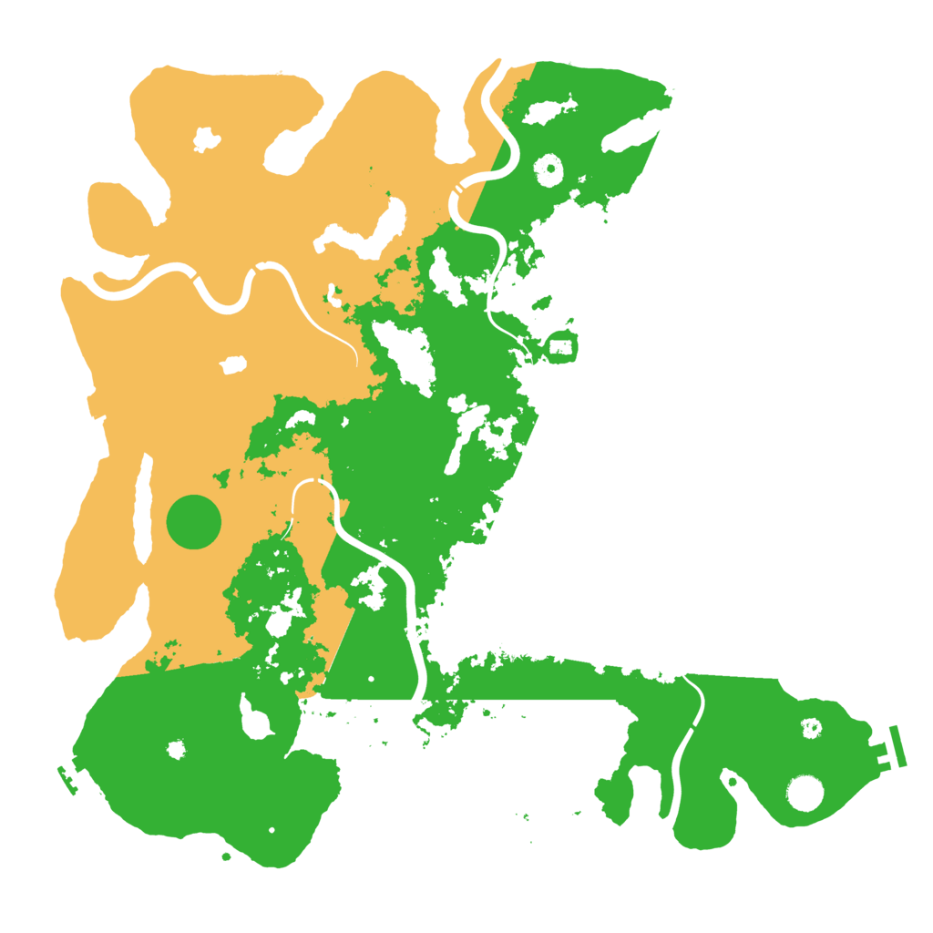 Biome Rust Map: Procedural Map, Size: 4500, Seed: 858347281