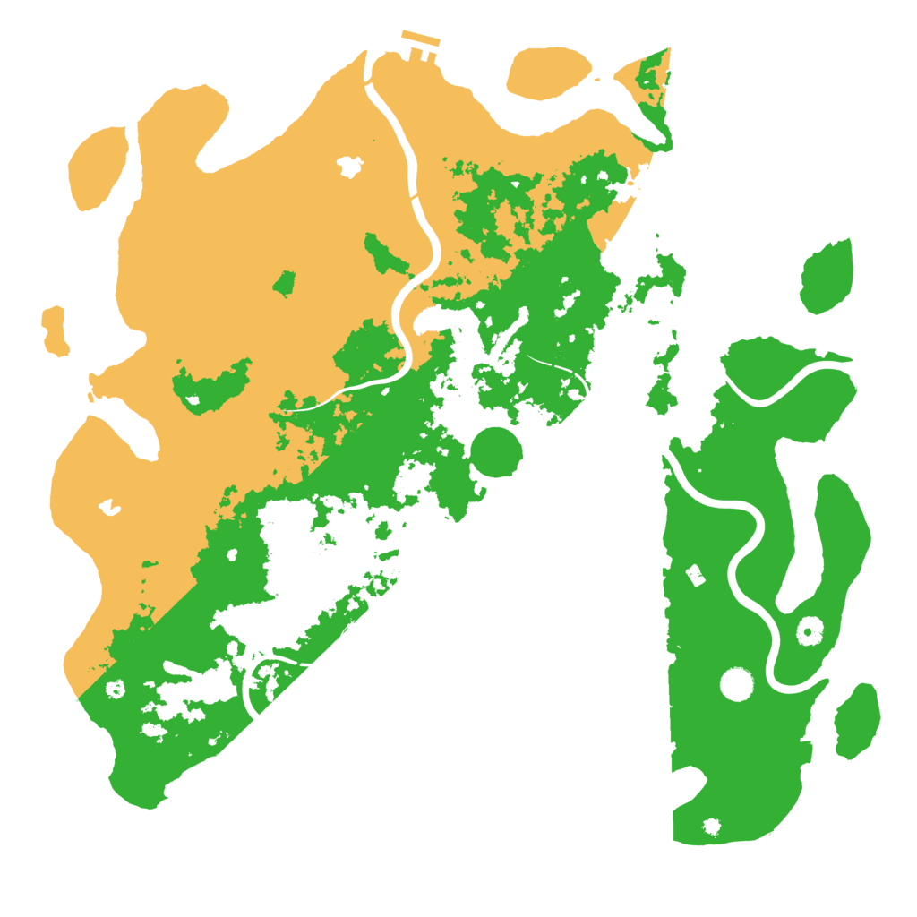 Biome Rust Map: Procedural Map, Size: 4800, Seed: 1001009017