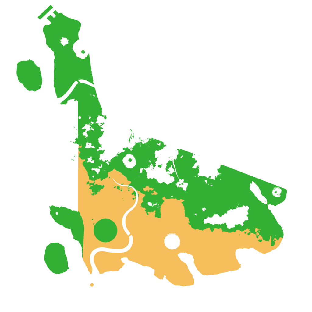 Biome Rust Map: Procedural Map, Size: 3500, Seed: 602671924