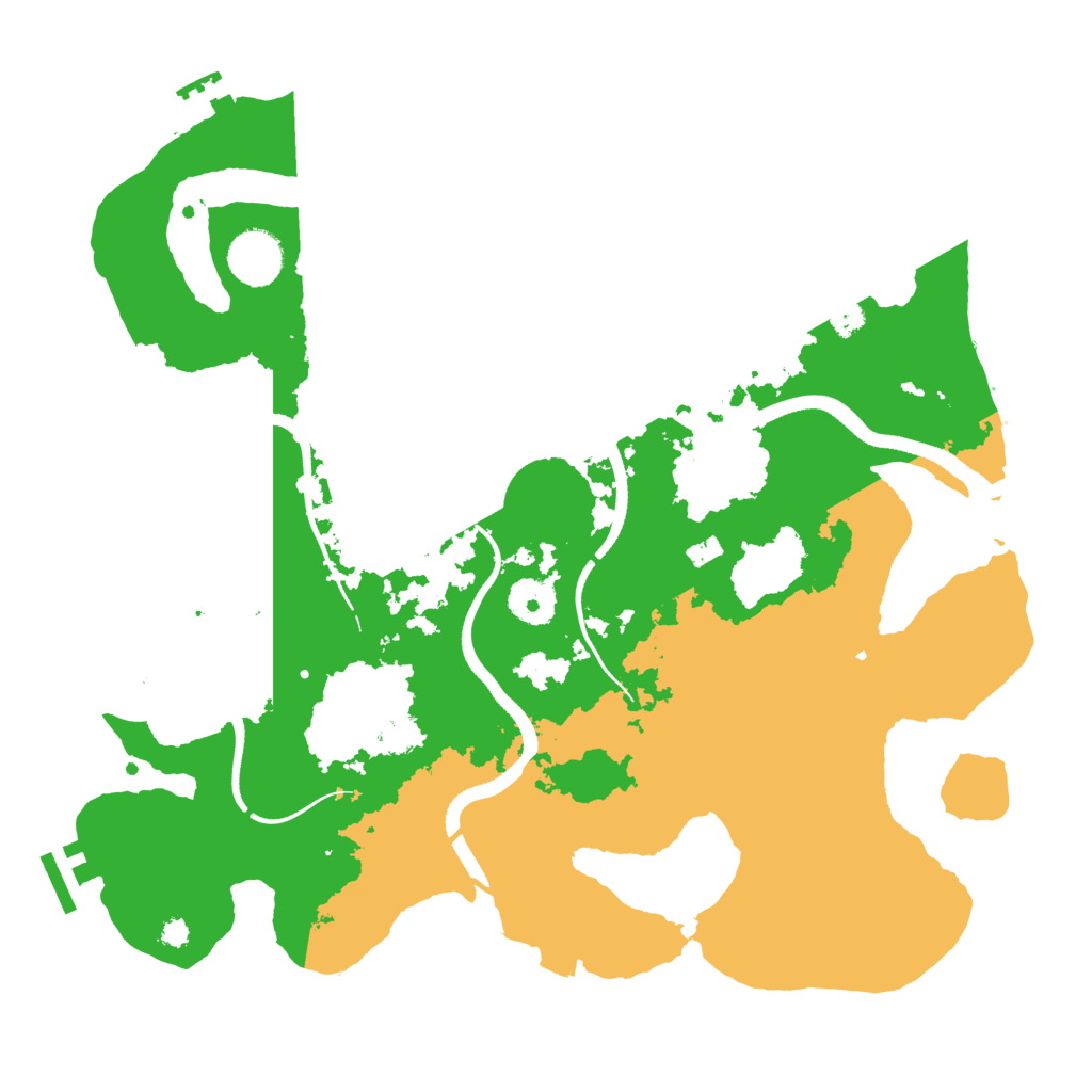 Biome Rust Map: Procedural Map, Size: 3500, Seed: 2086841041