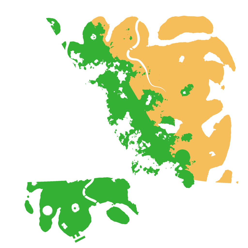 Biome Rust Map: Procedural Map, Size: 4500, Seed: 950163567