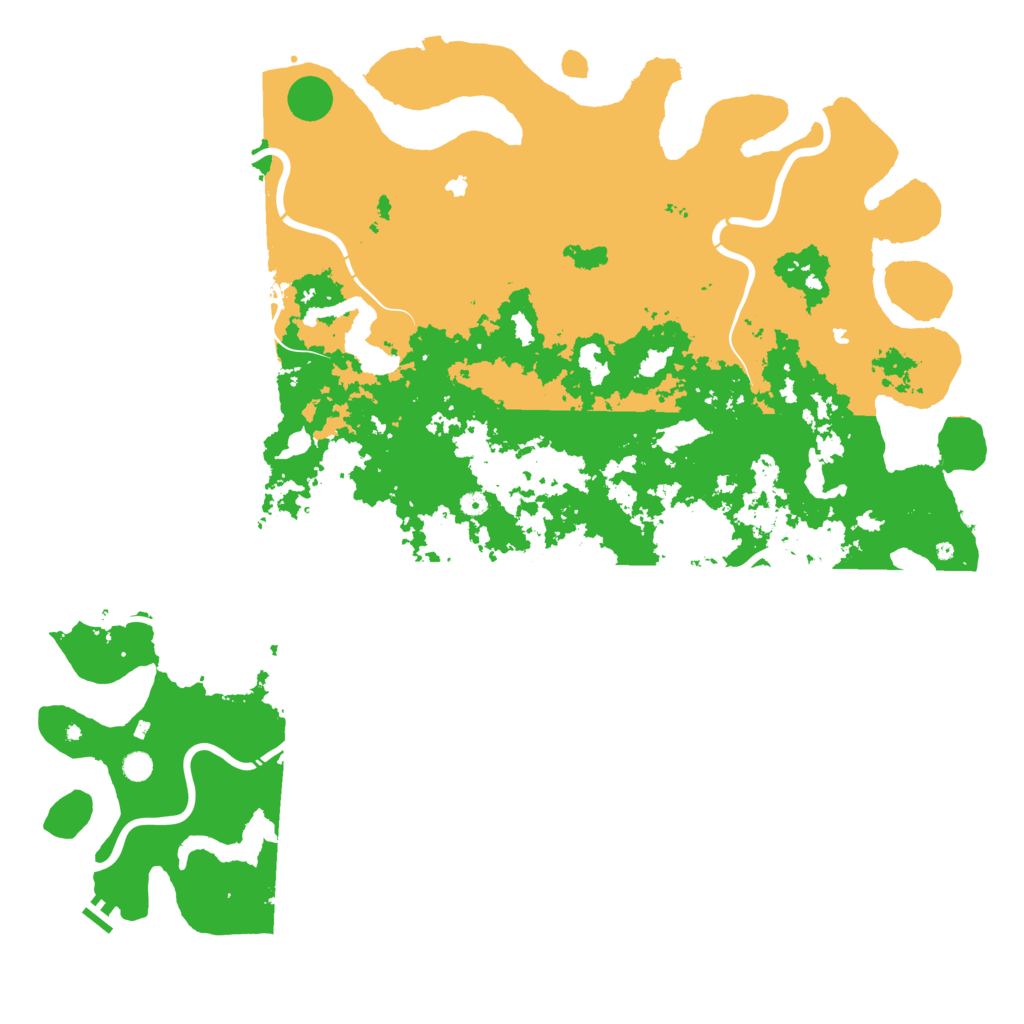 Biome Rust Map: Procedural Map, Size: 6000, Seed: 20250511