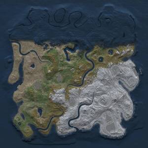 Thumbnail Rust Map: Procedural Map, Size: 4250, Seed: 1433553897, 15 Monuments