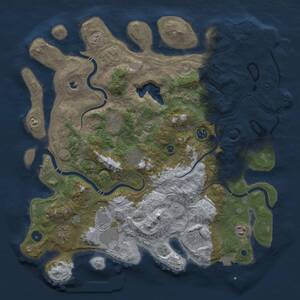 Thumbnail Rust Map: Procedural Map, Size: 4250, Seed: 1884179255, 14 Monuments