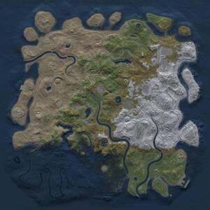 Thumbnail Rust Map: Procedural Map, Size: 4800, Seed: 268972889, 16 Monuments