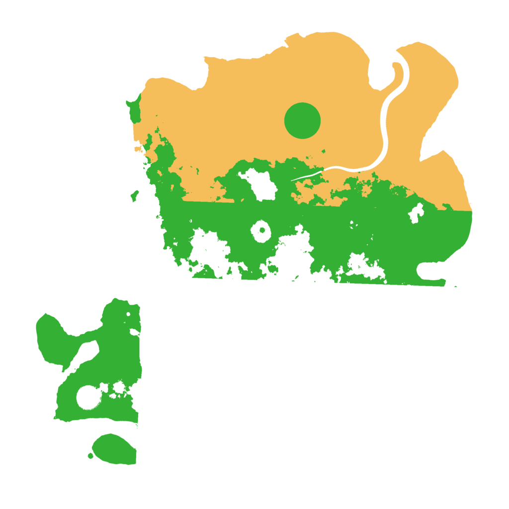 Biome Rust Map: Procedural Map, Size: 3700, Seed: 278493818