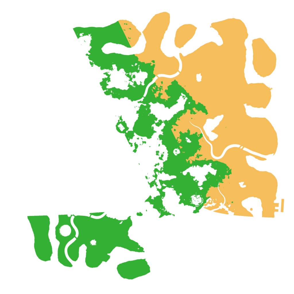 Biome Rust Map: Procedural Map, Size: 4500, Seed: 1022921510