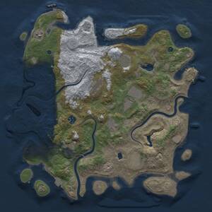 Thumbnail Rust Map: Procedural Map, Size: 4000, Seed: 464292623, 16 Monuments