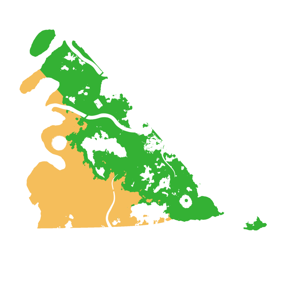 Biome Rust Map: Procedural Map, Size: 3700, Seed: 1186