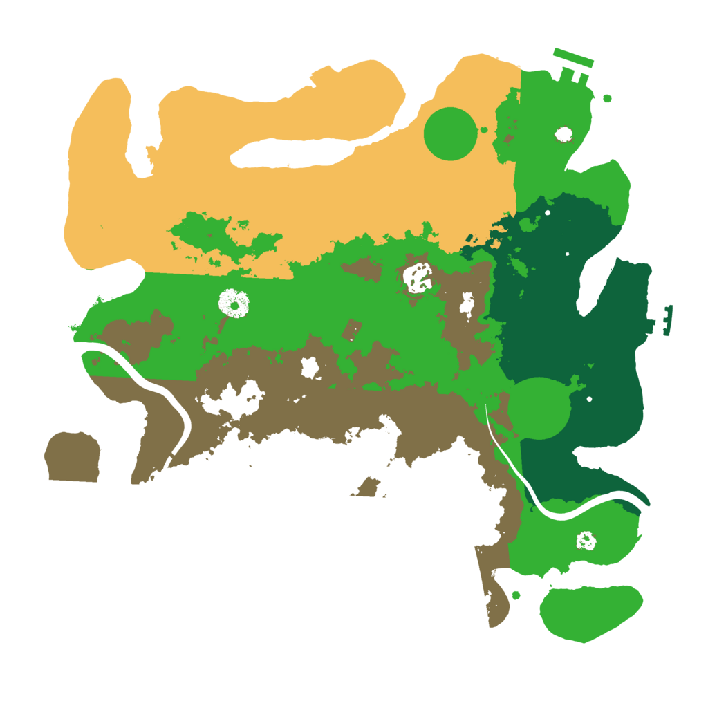 Biome Rust Map: Procedural Map, Size: 3500, Seed: 727711692