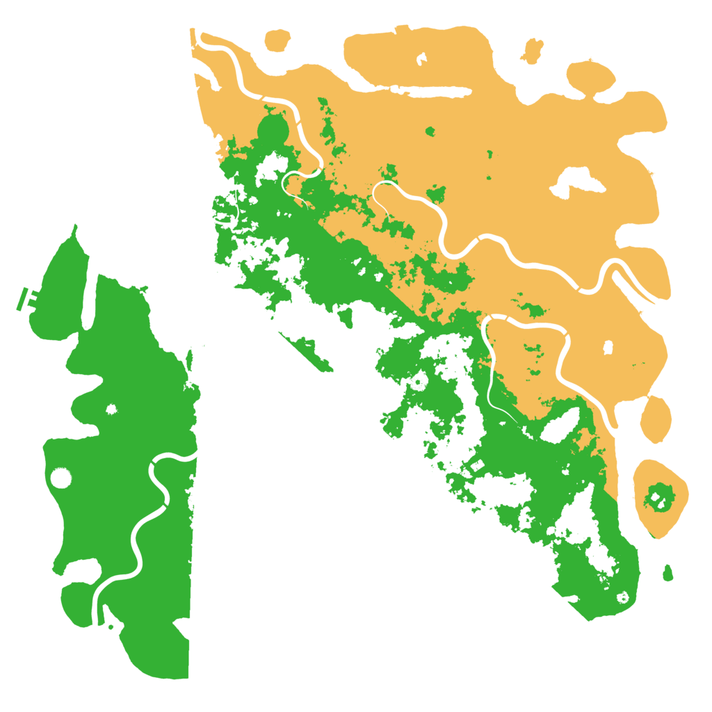 Biome Rust Map: Procedural Map, Size: 6000, Seed: 228296366