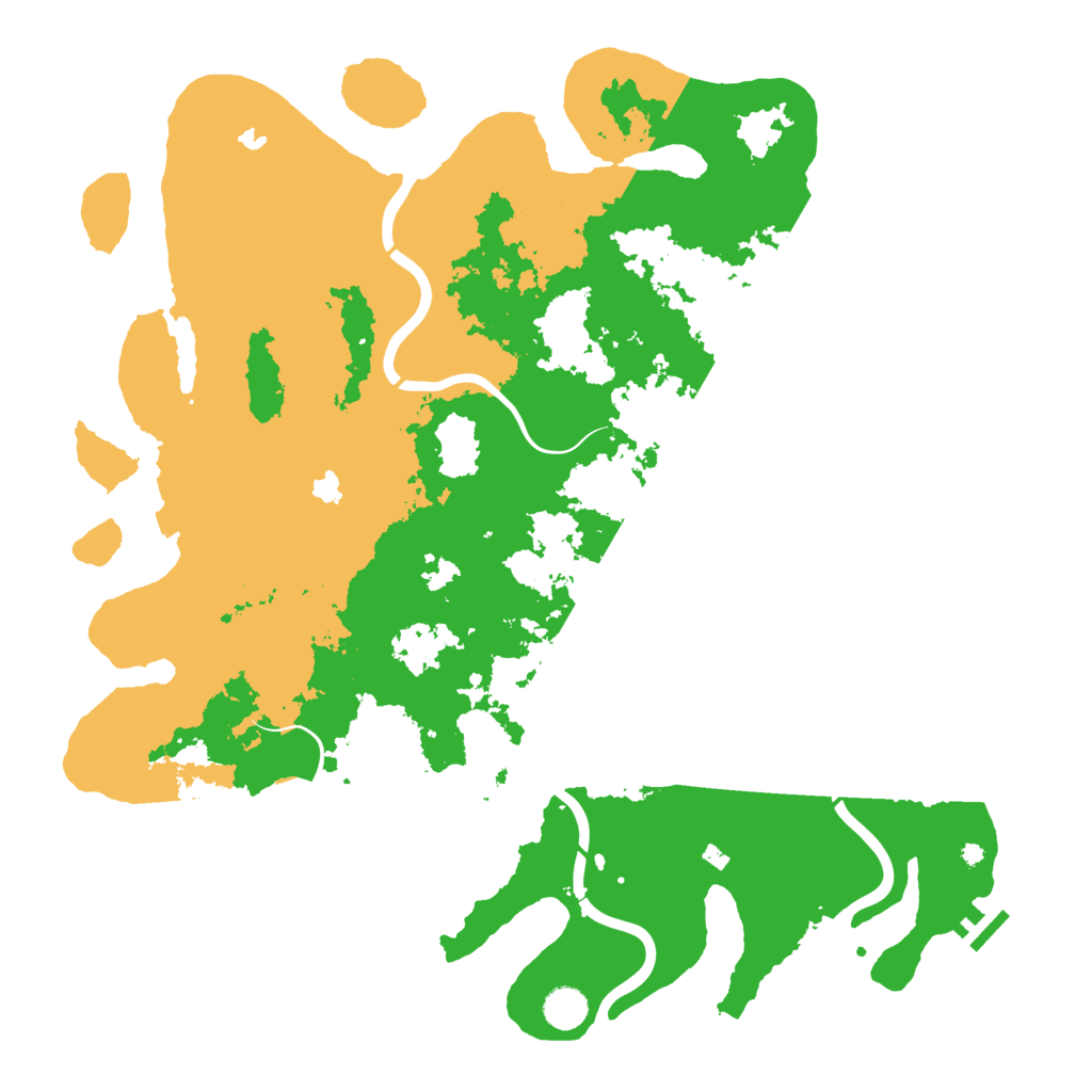 Biome Rust Map: Procedural Map, Size: 4500, Seed: 401377823