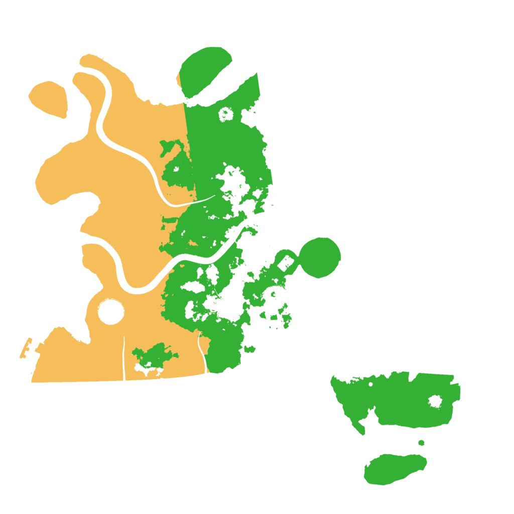 Biome Rust Map: Procedural Map, Size: 3500, Seed: 1222010390