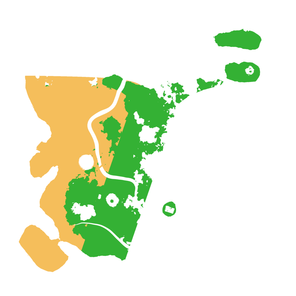 Biome Rust Map: Procedural Map, Size: 3500, Seed: 1635717148
