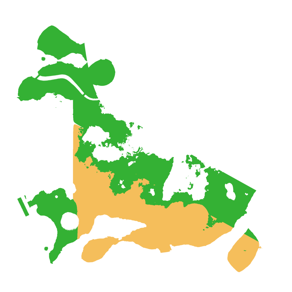 Biome Rust Map: Procedural Map, Size: 3000, Seed: 54198135