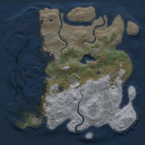 Thumbnail Rust Map: Procedural Map, Size: 4250, Seed: 592403624, 14 Monuments