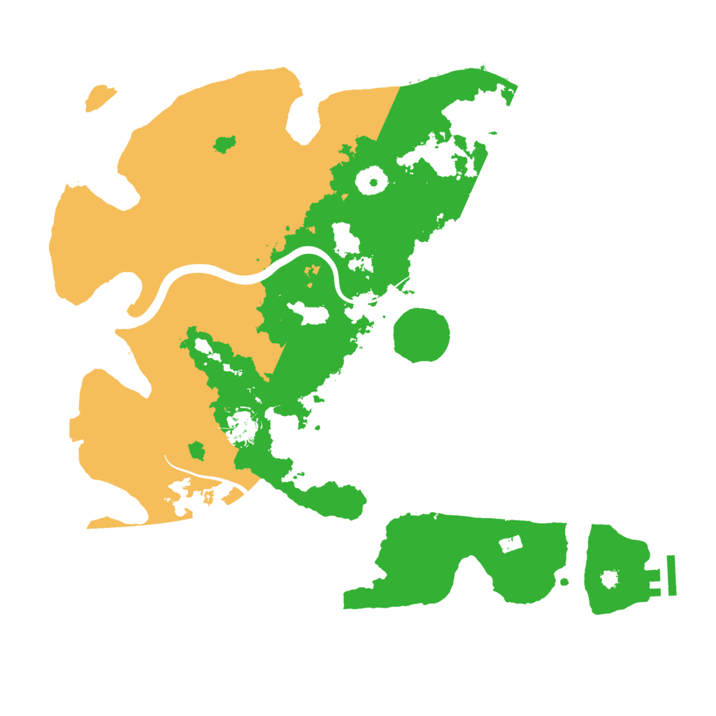 Biome Rust Map: Procedural Map, Size: 3575, Seed: 25