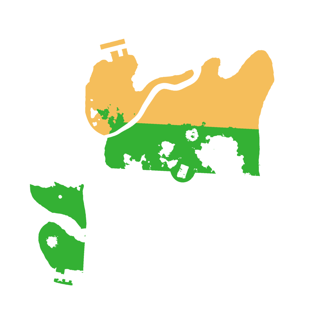 Biome Rust Map: Procedural Map, Size: 2500, Seed: 474071632