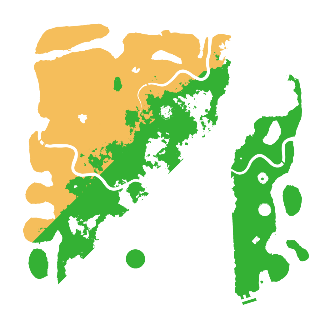 Biome Rust Map: Procedural Map, Size: 4500, Seed: 873822349