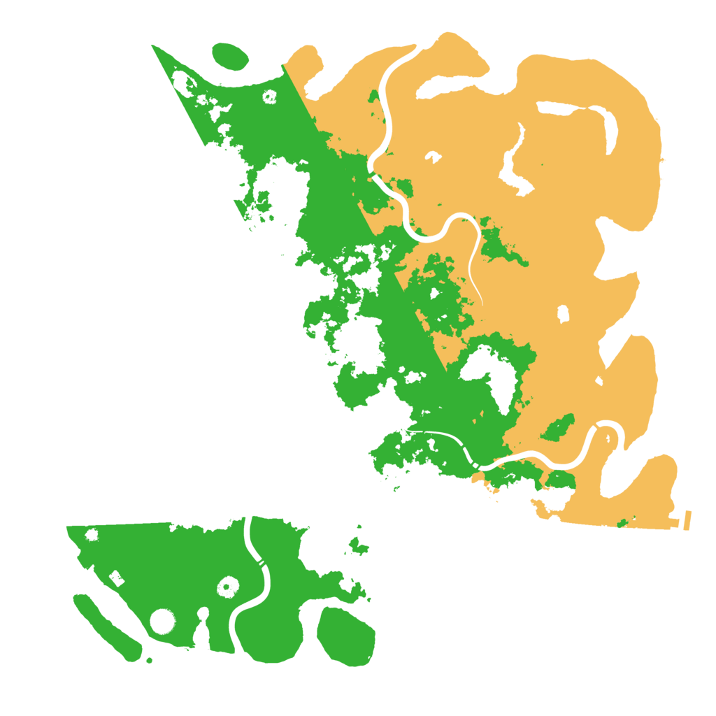 Biome Rust Map: Procedural Map, Size: 5000, Seed: 202565