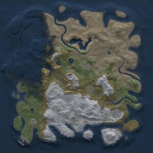 Thumbnail Rust Map: Procedural Map, Size: 4250, Seed: 949481811, 13 Monuments