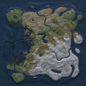 Thumbnail Rust Map: Procedural Map, Size: 4250, Seed: 1539442918, 15 Monuments