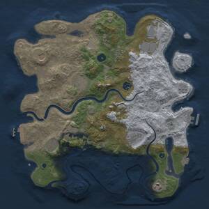 Thumbnail Rust Map: Procedural Map, Size: 3750, Seed: 212740935, 16 Monuments