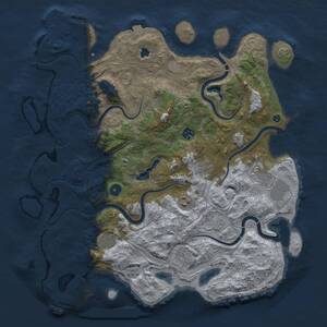 Thumbnail Rust Map: Procedural Map, Size: 4250, Seed: 196408752, 13 Monuments
