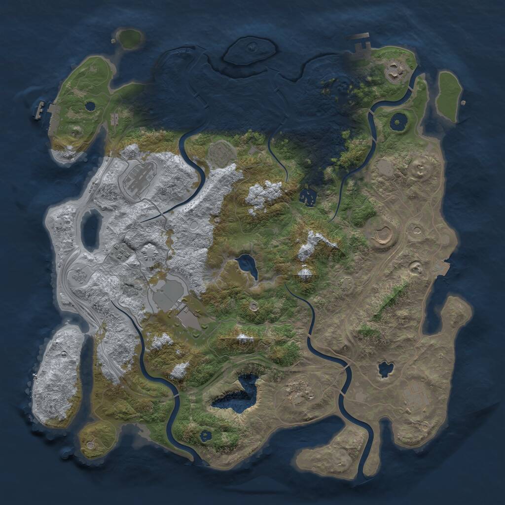 Rust Map: Procedural Map, Size: 4250, Seed: 780185789, 15 Monuments