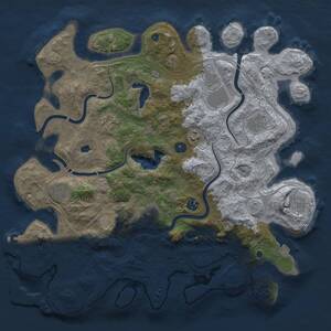 Thumbnail Rust Map: Procedural Map, Size: 4250, Seed: 386767720, 15 Monuments