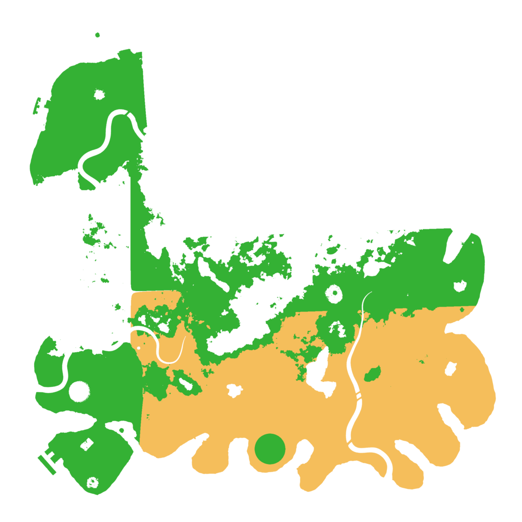 Biome Rust Map: Procedural Map, Size: 4500, Seed: 10452942