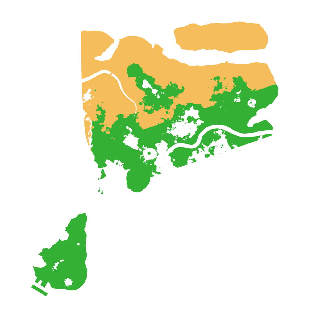 Biome Rust Map: Procedural Map, Size: 3700, Seed: 1906168297