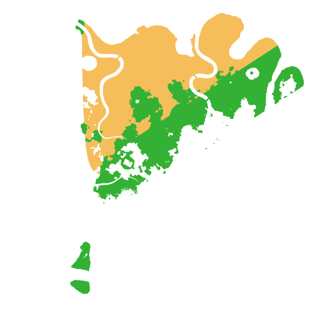 Biome Rust Map: Procedural Map, Size: 3900, Seed: 500905548