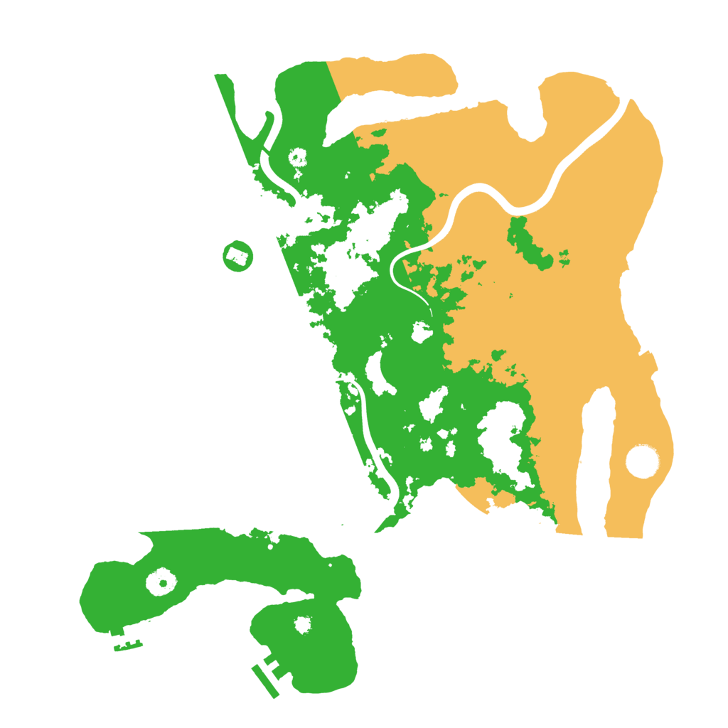 Biome Rust Map: Procedural Map, Size: 3850, Seed: 1488179047