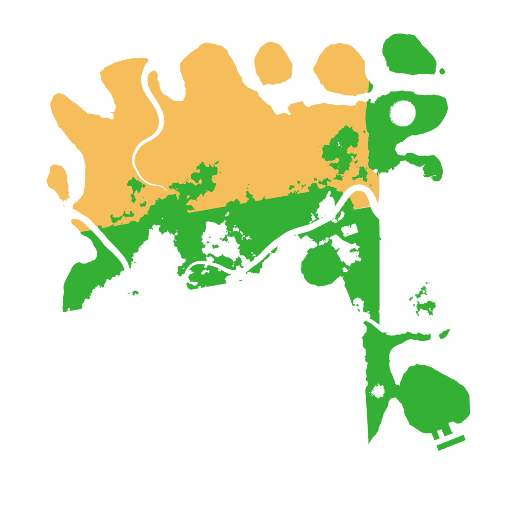 Biome Rust Map: Procedural Map, Size: 3500, Seed: 1092377033