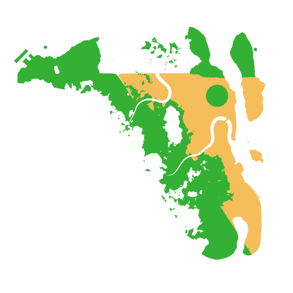 Biome Rust Map: Procedural Map, Size: 3500, Seed: 1007023679